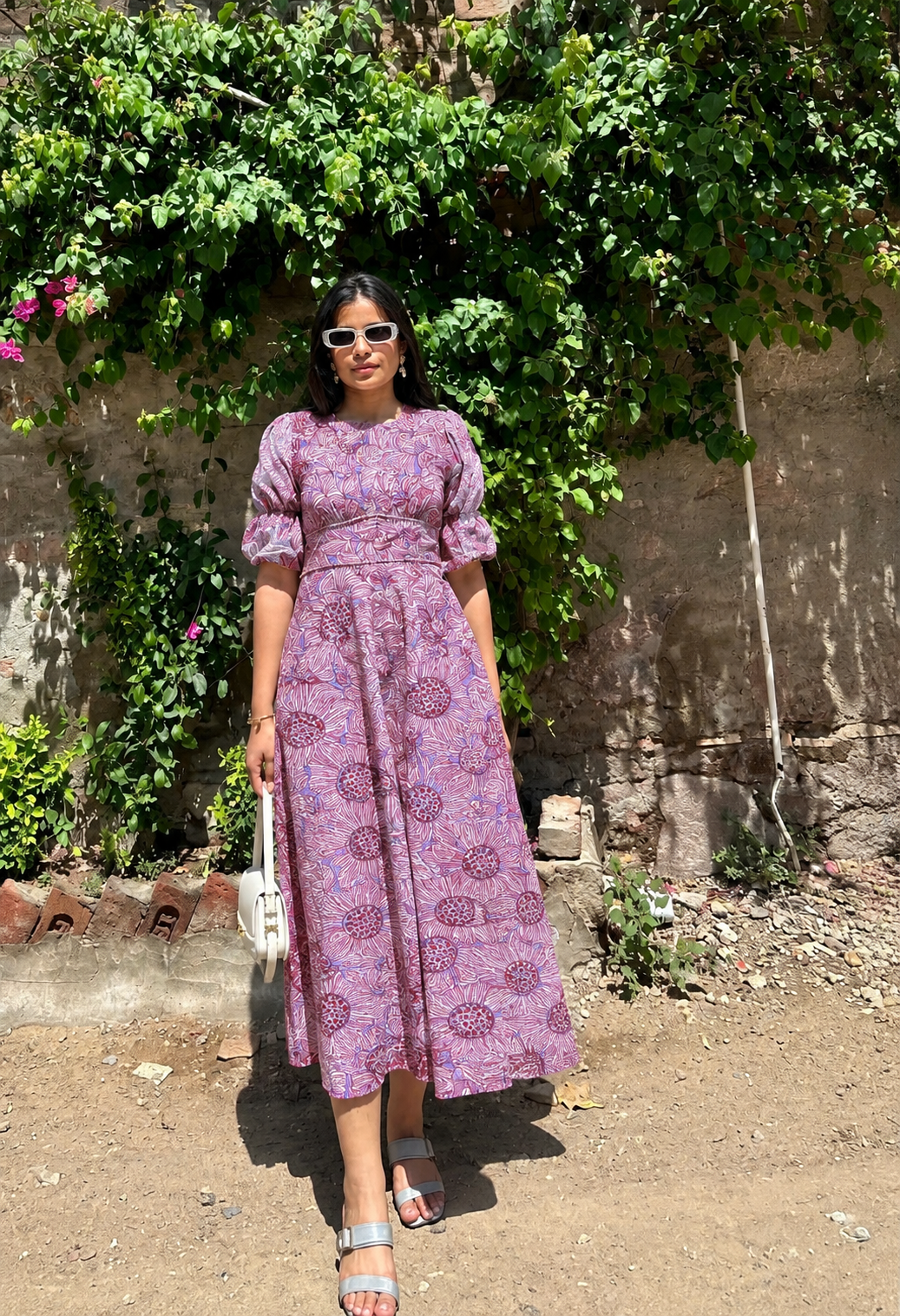 Laila Cotton Midi Dress
