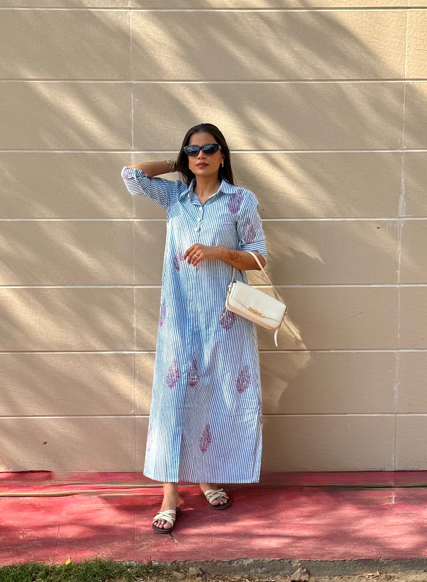 Paro Cotton Stripes Dress