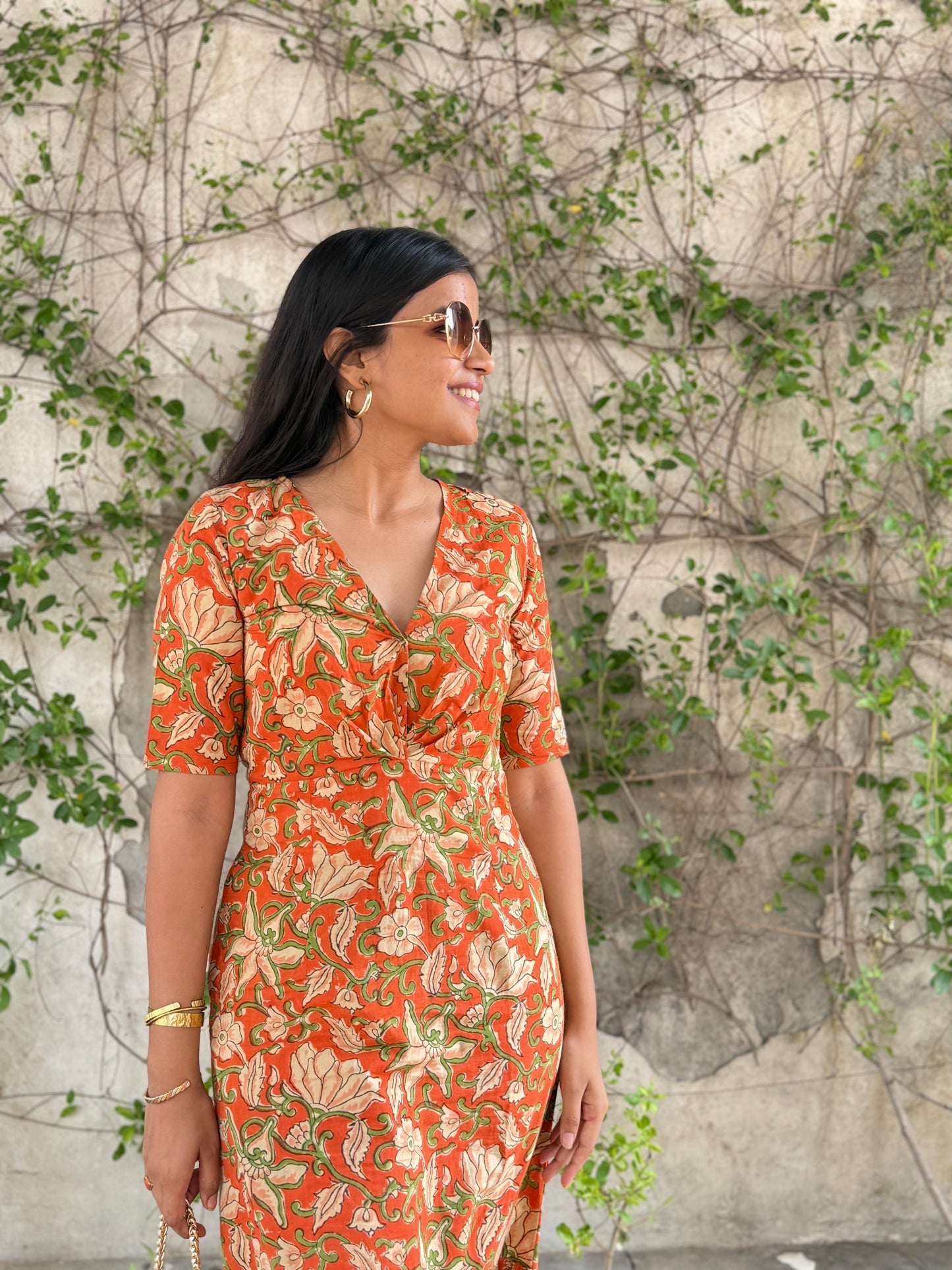 Rasberry Cotton Dress