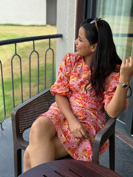 Alice Cotton Orange dress