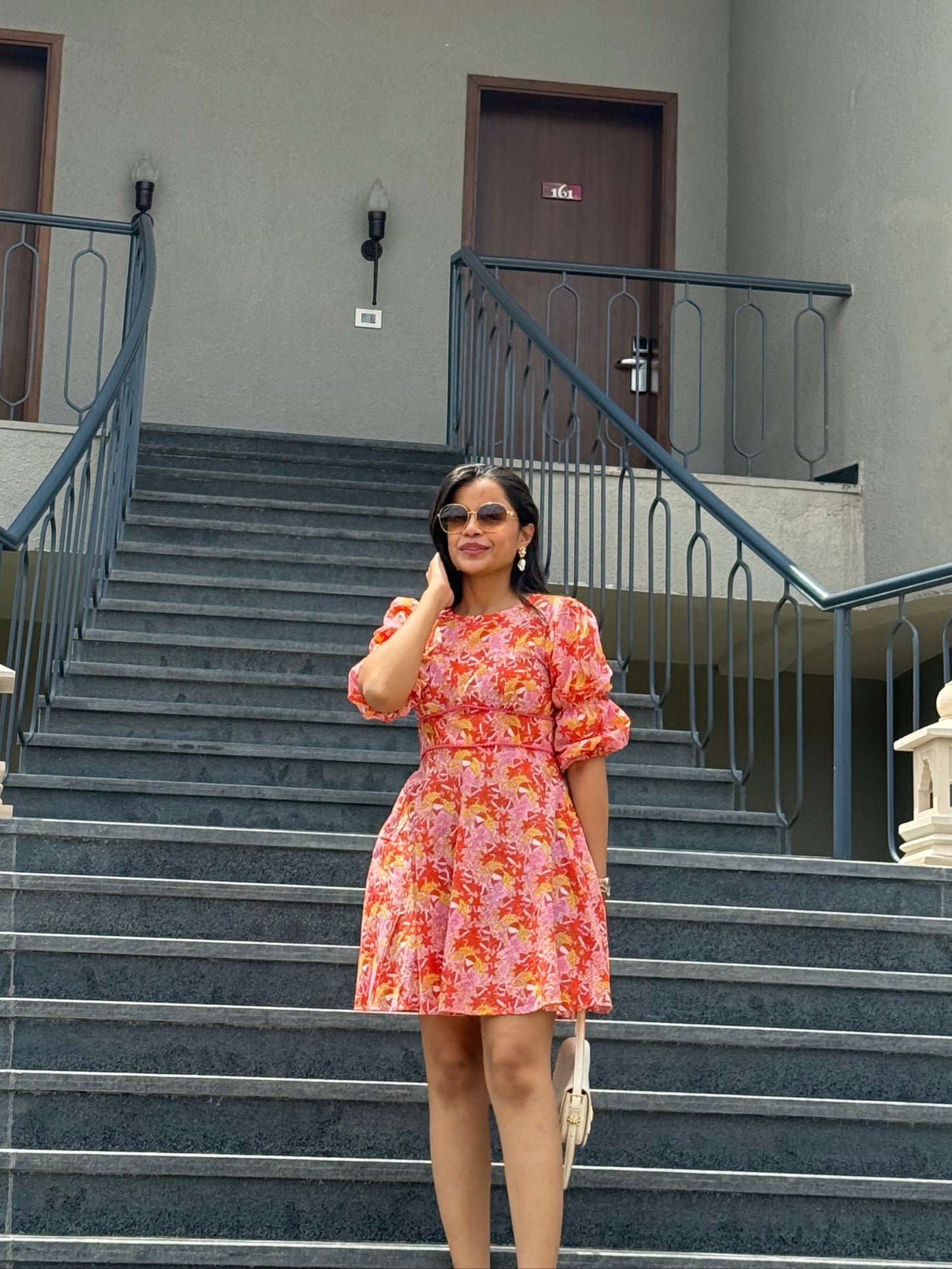 Alice Cotton Orange dress