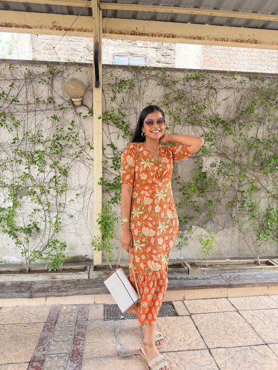 Rasberry Cotton Dress