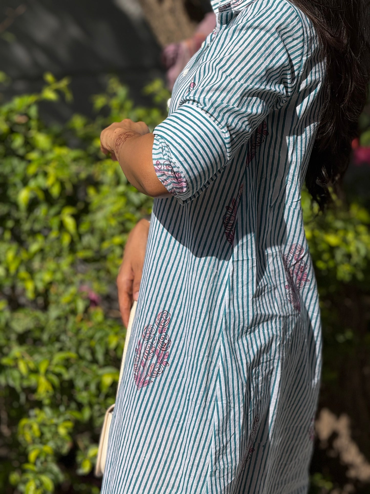 Paro Cotton Stripes Dress