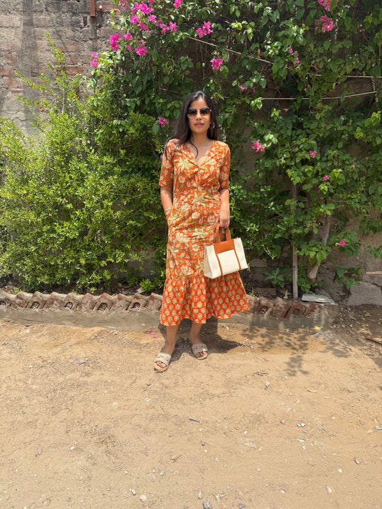 Rasberry Cotton Dress