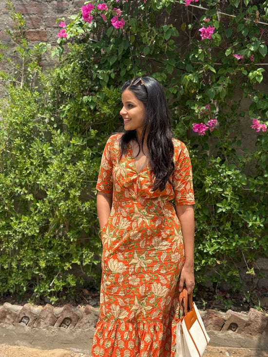 Rasberry Cotton Dress