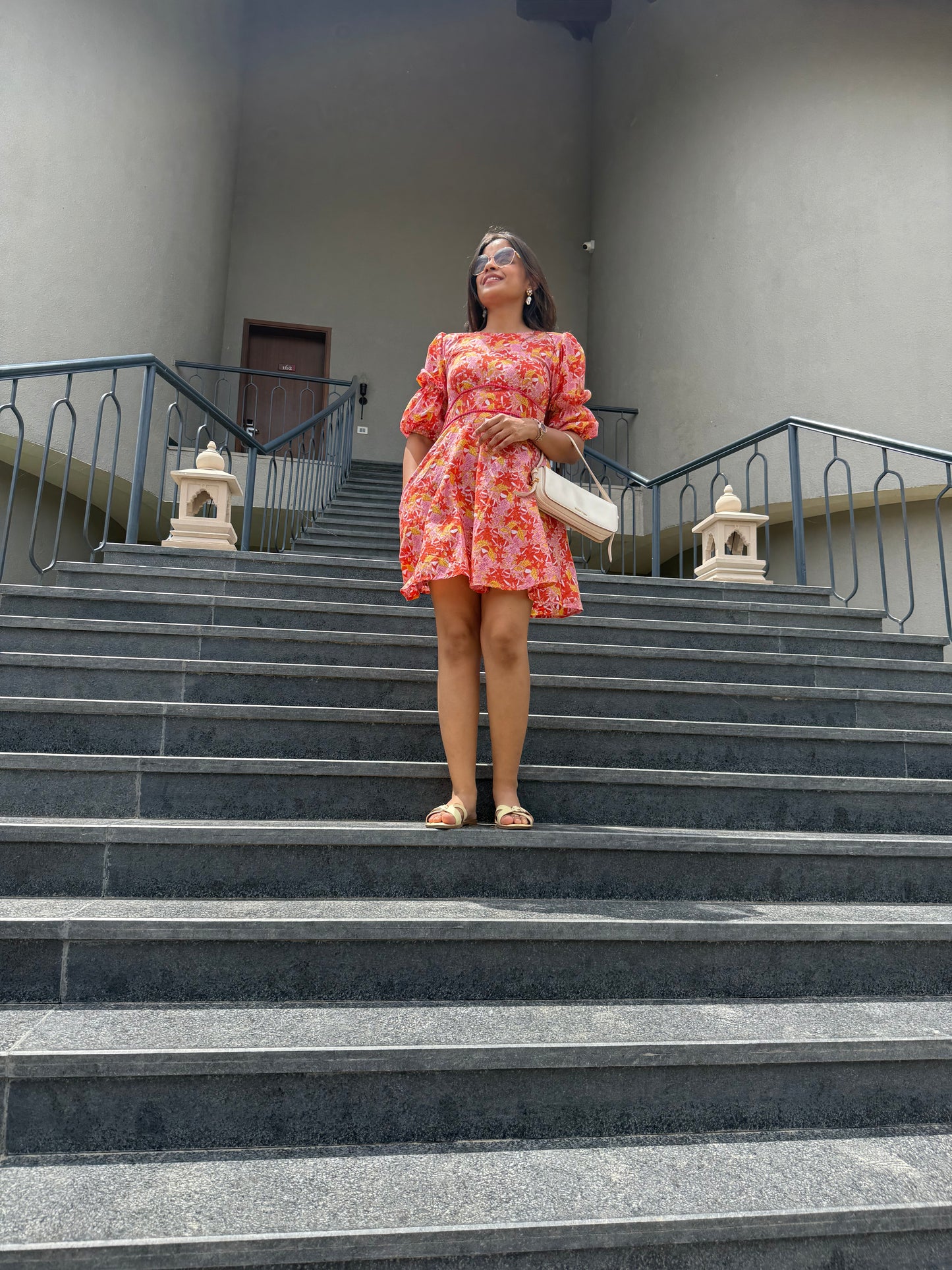 Alice Cotton Orange dress