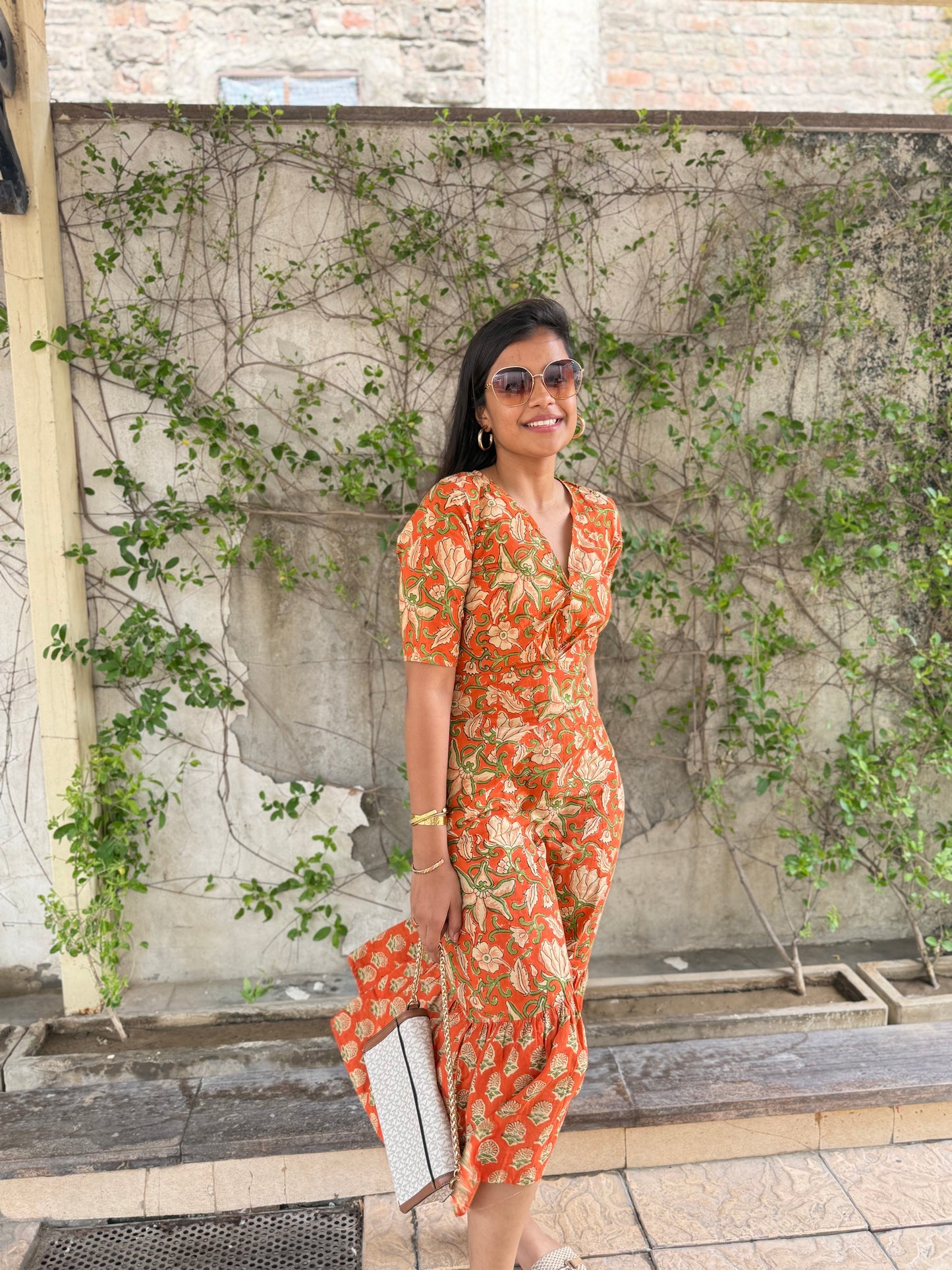 Rasberry Cotton Dress
