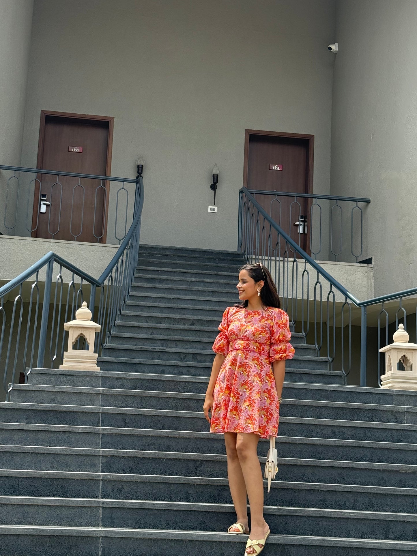 Alice Cotton Orange dress
