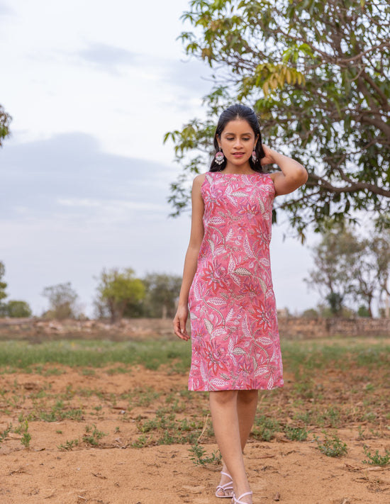 Maria Cotton Pink Dress