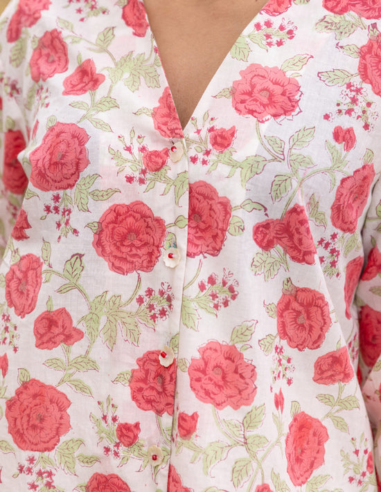 Blush Rose Summer Shirt