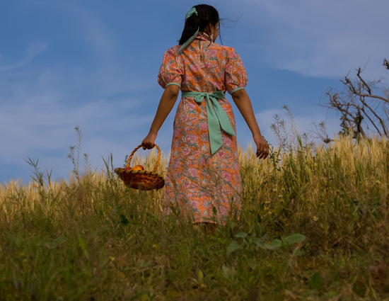 Camille - Floral Belted Dress